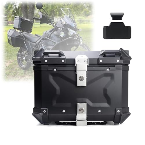 Coffre de moto en alliage d'aluminium étanche et robuste pour voyages