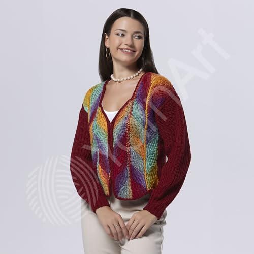 Hilo degradado suave multicolor YarnArt Ambiance que no se deshilacha 6