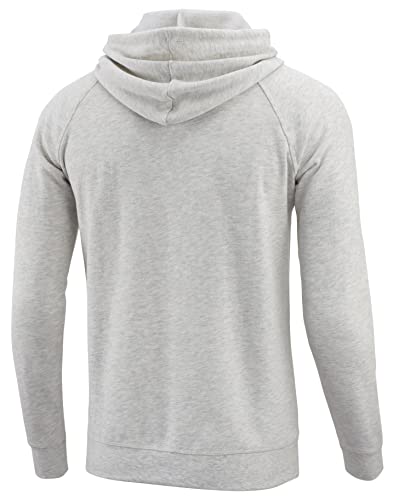 Men's Retro Athletic Midweight Comfort Fleece Active Sports Running Gym Henley Sweatshirt Hoodie4