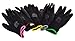 Produktbild 12 Paar Nylon Feinstrick Handschuhe Arbeitshandschuhe PU-beschichtet (6 / XS, schwarz)