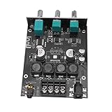 Chrees Modulo amplificatore audio Bluetooth 5.0, 50 W + 50 W, scheda amplificatore stereo a doppio canale con controllo basso alto e protezione da surriscaldamento, per altoparlanti passivi DC9-24
