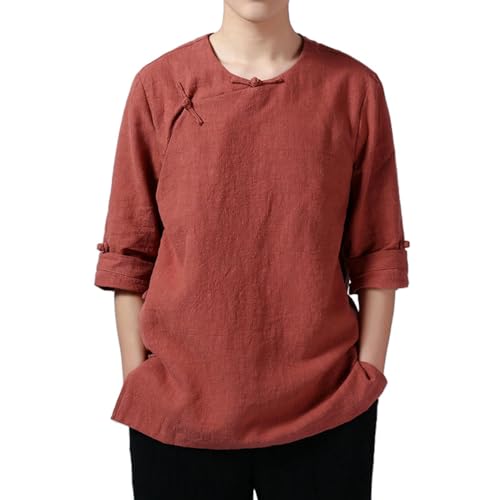 Chemise en lin homme style chinois | L'art de vivre au masculin