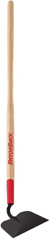 RAZOR-BACK 71113 Azada de jardín de 6,25 pulgadas, forjada, con mango de madera
