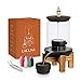 Lacuna Rückfluss Räuchergefäß, Halter Set für Räucherkegel, Incense Burner Ideal als Home Deko, Yoga Deko oder Meditation Zubehör