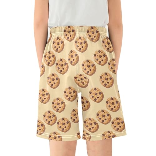 Cookies Print Pajama Shorts Summer Lounge Pajama Bottoms Elastic Waist Pjs Pants for 6-14 Years2