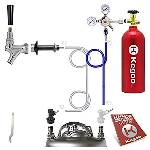 Kegco Hombrew Kegerator Conversion Kit, Single Faucet, None