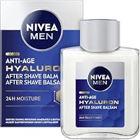 NIVEA MEN Anti-Age Hyaluron After Shave Balsam, erfrischendes After Shave für Männer mit Hyaluron für 24h Feuchtigkeit, beruhigende Gesichtspflege nach der Rasur (100 ml)
