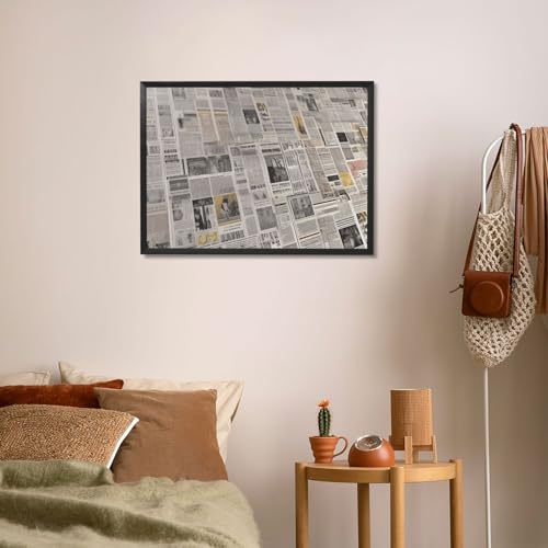 Tableau thème journal pour une déco murale de salon cocooning