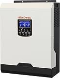 Flin Energy Flinslim Lite Solar Hybrid Inverter - 3KVA / 2400W, 24V with 1500W Solar Capacity- Grey and Black