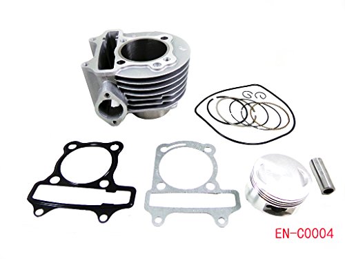 57mm Engine Cylinder w/Head Gasket and Piston Set for 150cc GY6 4 Stroke