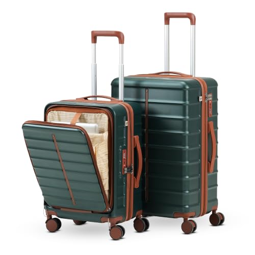 Image of Assembly Odyssey Pro Trolley Bag Set of 2 20, 24 Inch (55 & 65 cm) Hard Shell Polycarbonate Luggage Set Lightweight with Laptop Compartment with TSA Lock 8