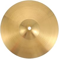 Toddmomy Trommel Becken Messing, 25 cm/10 Zoll Trommelbecken Teil Zubeh, Crash-Becken für Anfänger Schüler und Professionelle Schlagzeugspieler