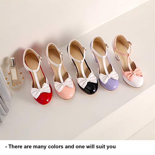 Happyyami Donne Laniere Pompa Mary Jane Scarpe