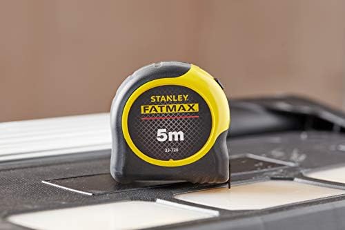 STANLEY FATMAX Tape Measure Blade Armor 5 M Metric Shock Resistant with Mylar Coating and Cushion Grip 0-33-720