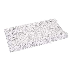Carter’s Black & White Safari Animals Super Soft Changing Pad Cover, Black, White