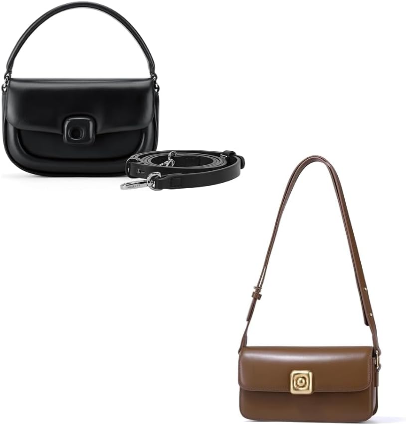 LAFESTIN Split Leather Crossbody Bags For Women With Adjustable Strap And Handle Versatile Womens Purses And Handbags