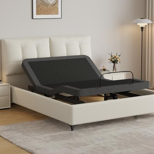 Vipbear Twin XL Adjustable Bed Frame with Remote