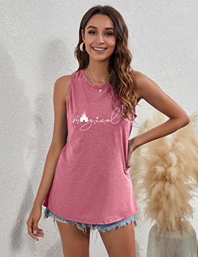 Magic Castle Tank Women Magic Kingdom Graphic Vest Summer Casual Vacation Sleeveless Tanks Tops2