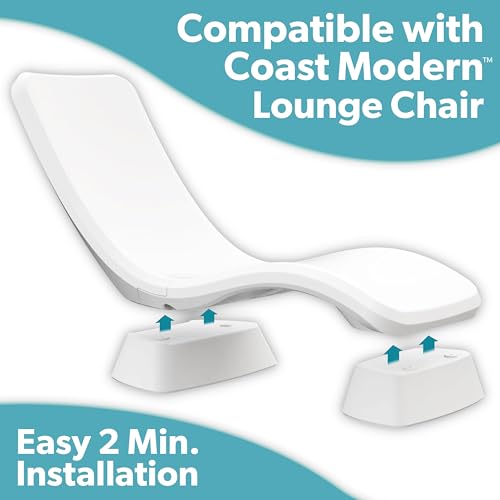 Image of Coast Modern in Pool Lounge Chair - Waterproof & Weighted Chaise Lounger - Outdoor Pool Furniture for Patio or in Baja Shelf
