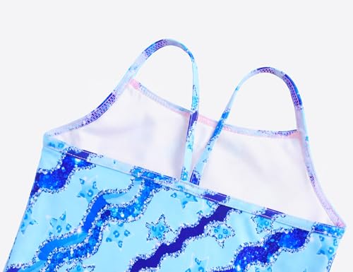 Image of Girls Swimsuits One-Piece Bathing Suits Multicolor Kids Sport Summer Beach Swimwear for 2-10 Years Old