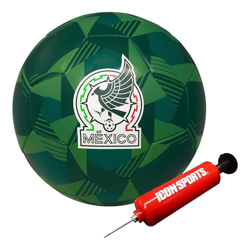 Icon Sports Official Mexico Soccer Ball - FMF144BL Green Size 5