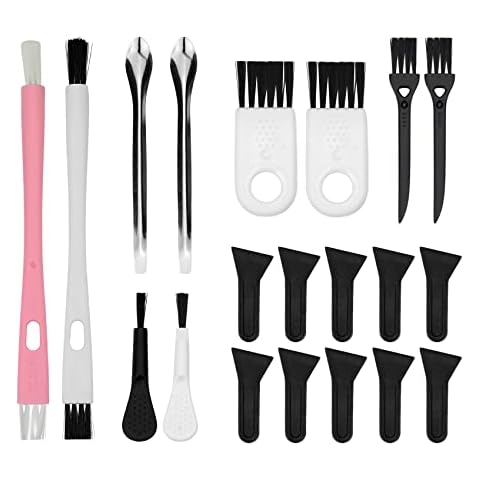 Brushes Scrapers Spoons Set for Herb Grinder Pipe Cleaners Tool Pollen Kit for Herb Grinder (21) Cover