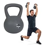 XTREXO Soft Kettlebell 6–12 kg – Bodenschonend & Geräuscharm – Synthetische Hülle mit Füllmaterial – für Kraft- & Functional Training zuhause (6 kg)