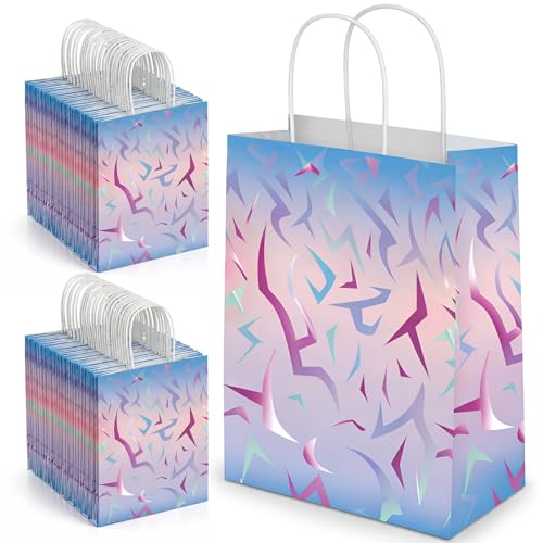 Affrolling 24 Pcs Kpop Birthday Paper Bags, Kpop Themed Birthday Gift Bags with Handles for Fans Goodies Party Supplies Decoration, 8.27 x 5.91 x 3.15 Inches by Affrolling - Used condition - US$12.54
