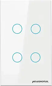 Interruptor 4x2 Smart Wifi Inteligente Nova Digital 4 Botões Lite
