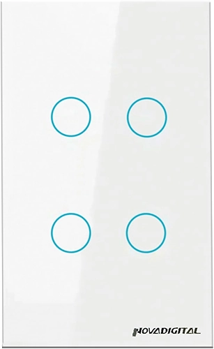 Interruptor 4x2 Smart Wifi Inteligente Nova Digital 4 Botões Lite
