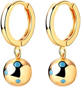 JENOSY Earrings for Women Dainty Gold Hoop Earrings for Women Cute Cartilage Earrings Hypoallergenic Huggies Earrings Gold Plated Hoop Earrings Dangly Earrings for Women Jewelry for Women Girls