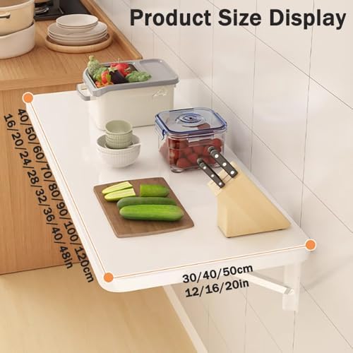 Table de cuisine murale pliante pour optimiser les petits espaces - 2