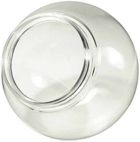 12" Clear Acrylic Globe with 3.91" Solid Flange