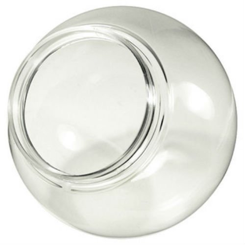Image of 12 inch Clear Acrylic Globe with 3.91 inch Solid Flange
