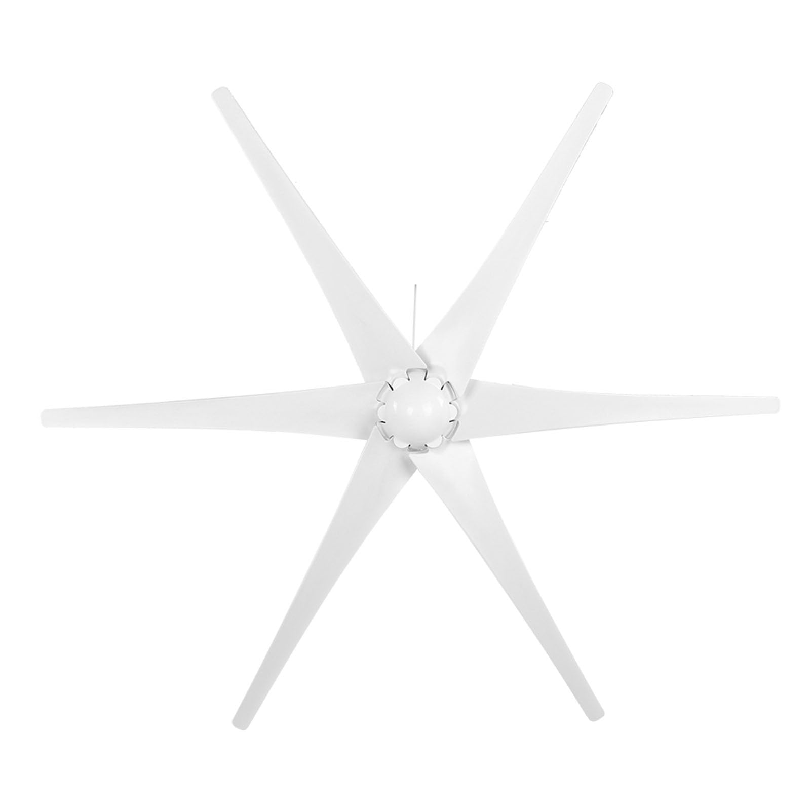 Cocoarm Windturbinen-Set, Windgenerator aus Legierung und Kunststoff, 300 W, 6 Flügel, 12 V, 24 V, 48, Dreiphasiger Wechselstrom-Permanentmagnet für Boote, Kabinen, Mobilheime (12V)