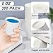 SIUQ 300 Pack 5 oz Paper Cups, White Disposable Paper Cups, Small Bathroom Mouthwash Cups, Hot/Cold Drinking Cup for Bathroom, Home, Party, Office, Picnic, Travel