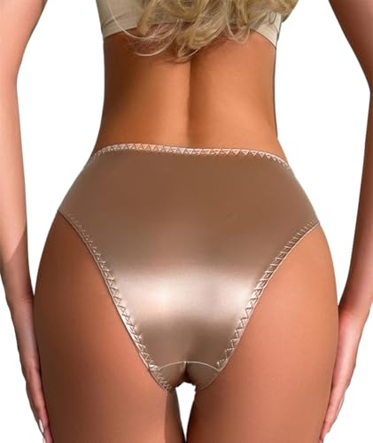 Cheeky Panties for Women Sexy Womens Lace Underwear Seamless Satin Panties Ladies No Show Breathable Hipster Panty3