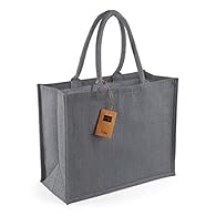 ECO-FRIENDLY & STYLISH: Westford Mill W407 Classic Jute Shopper Bag is a sustainable choice for your shopping needs. DURABLE & VERSATILE: Made from sturdy jute, this bag is built to last and perfect for groceries, books, and more. SPACIOUS & PRACTICA...