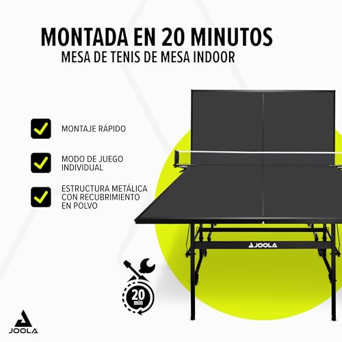Variante de JOOLA mesa de ping pong Negra 274 x 152,5 x 76 cm