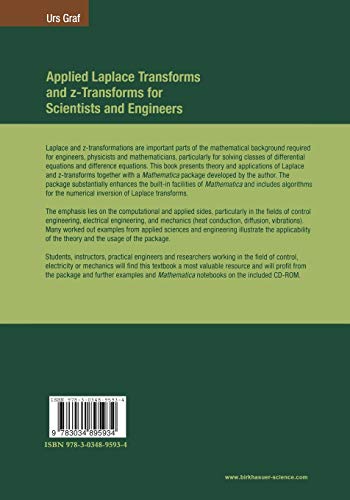 Applied Laplace Transforms and Z-Transforms for Scientists and Engineers: A Computational Approach U