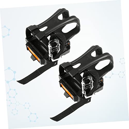 Bicycle Pedals 3 Pairs Mtb Pedals Bike Pedals Cycling Pedal Toe Clip Bike Pedal Toe Clip Road Bike Clip Strap Universal Black Pedal Toe Clip #TOP1