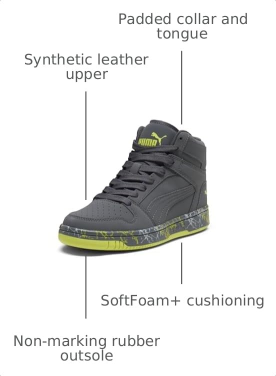 Image of PUMA Unisex-Child Rebound Layup Mid Shoes