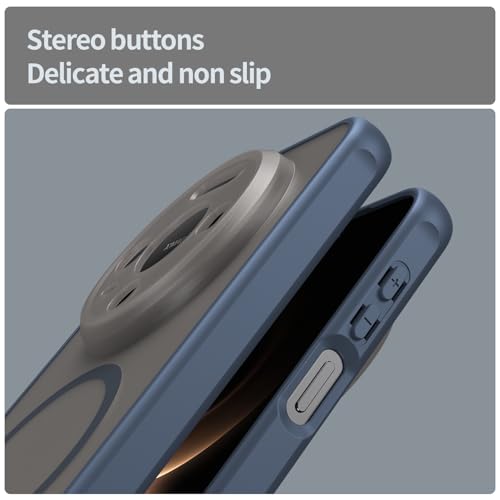 Image of Compatible with Huawei Mate 80 Case Cover,Compatible with MagSafe,Anti-Fall,Compatible with Huawei Mate 80 5G VYG-AL00 Cell Protective Phone Case Blue