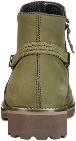 Marc Joseph New York Women's Leather EVA Lightweight Technology Columbus Circle with Braid Detail Ankle Boot, Olive Nubuck, 6 M US | Image 2