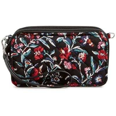 Vera Bradley Womens Cotton All in One Crossbody Purse With RFID Protection