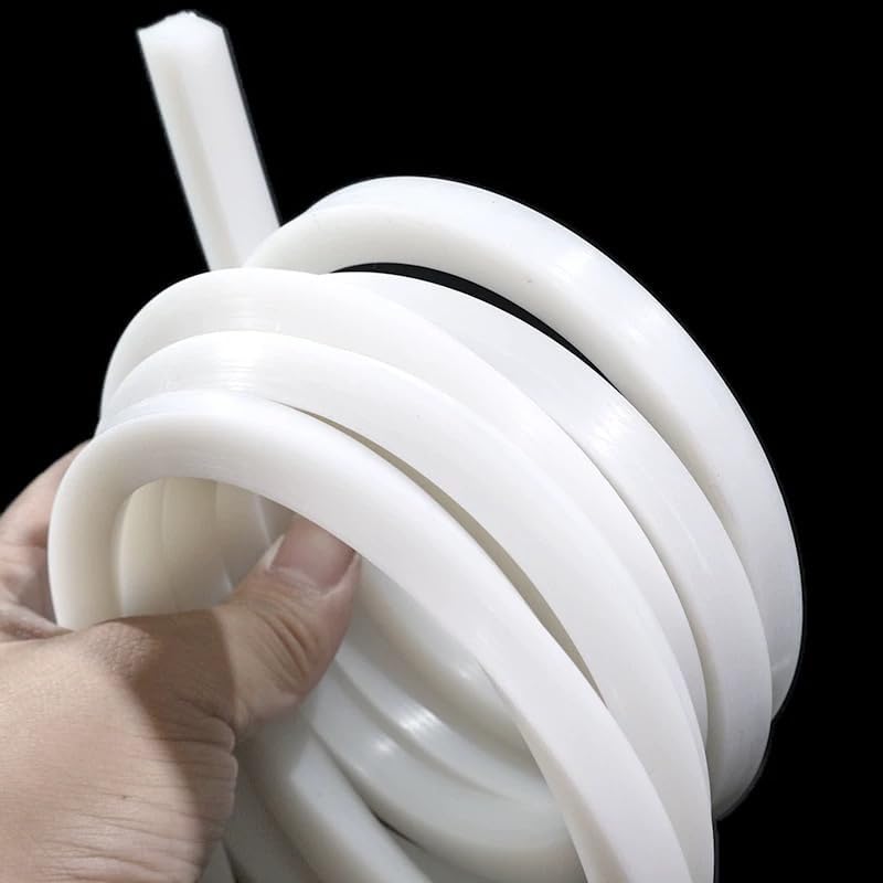 シリコーンゴムソリッドシーリングストリップガスケットスクエアフレキシブル防水ノンスリップ(6mm x 6mm、長さ10M)