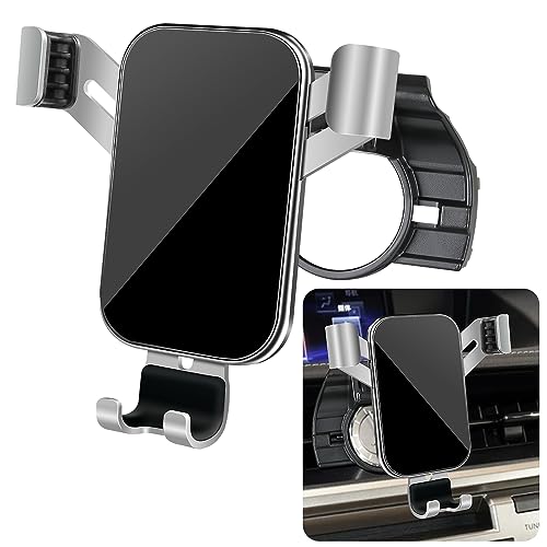 LUNQIN Car Phone Holder for Lexus ES 350 300h 2013 2014 2015 2016 2017 2018 ES350 ES300h Auto Interior Accessories Best Cell Phones Mount Cellphone Mobile Cradle Charging Navigation Bracket Vent Stand