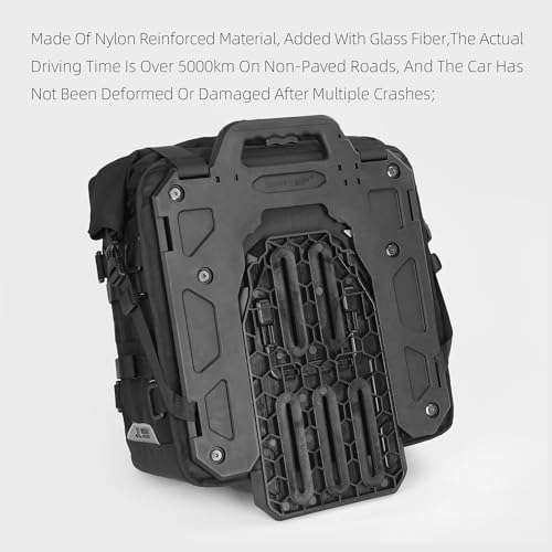Image of Rhinowalk Motorcycle Saddle bag Waterproof Luggage Bag 20L Quick Release with MOLLE System with Lock Fits Most Adventure and Sports Bike Motorcycle Racks (Black, 1 Pack)