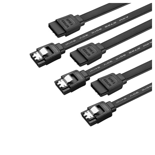 Menewstart SATA Cable V3.0 15 inches, 3 Pack, Black, Sata III 6Gbps Straight HDD SDD Data Cable, 7 Pins Locking Latch, Compatible for SATA HDD, SSD, CD Driver
