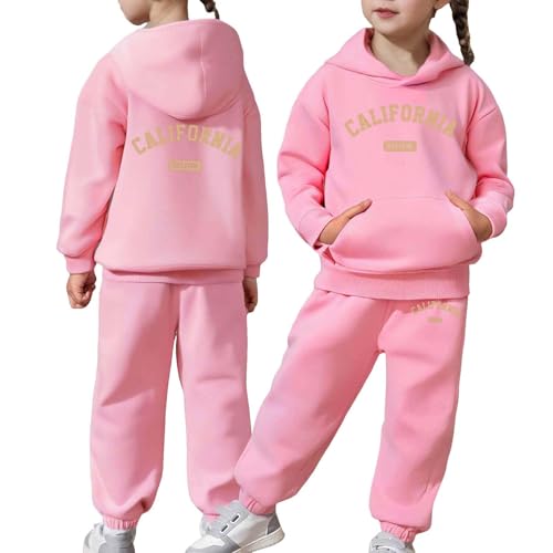 Pantalon de survêtement et haut rose 12-13 ans | Ensemble de sport chaud enfant